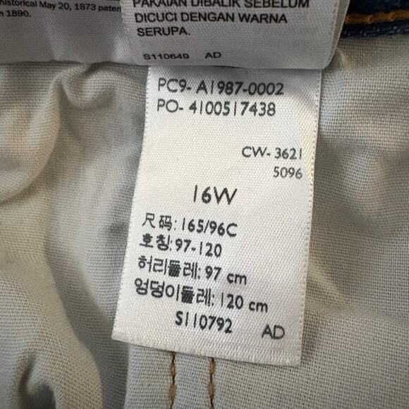 Levi’s 501 ‘90s Light Wash Button Fly Denim Jort Short 16W Women’s Blue - Picture 5 of 6